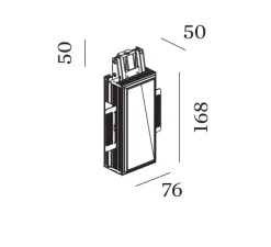 Applique murale, Strange 1.7, blanc, LED, 2700K, 150/190lm, L7,6cm, H16,8cm - Wever&Ducré