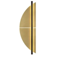 Applique murale, Strate Spi 150, laiton satiné, graphite satiné, LED, dim, 2700K, 6100 lm, L46,2cm, H150cm - Cvl