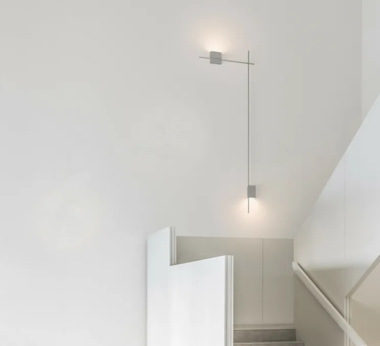 Applique murale, Structural 2617, gris clair, LED, dim, 3000K, 1416 lm, L84cm, H240cm - Vibia