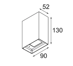 Applique murale, Sulfer Up/Down 2x, bronze, LED, dim, 2700K, 284 lm, L9cm, H13cm - Modular