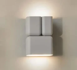 Applique murale, Tabata, gris soie, L15cm, H21cm - Andtradition