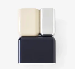 Applique*Andtradition Applique murale, Tabata LN10, , L15cm, H21cm - bleu profond, ivoire, chrome