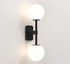 Applique*Astro Applique murale, Tacoma Twin, , IP44, L13,5cm, H46cm - noir mat