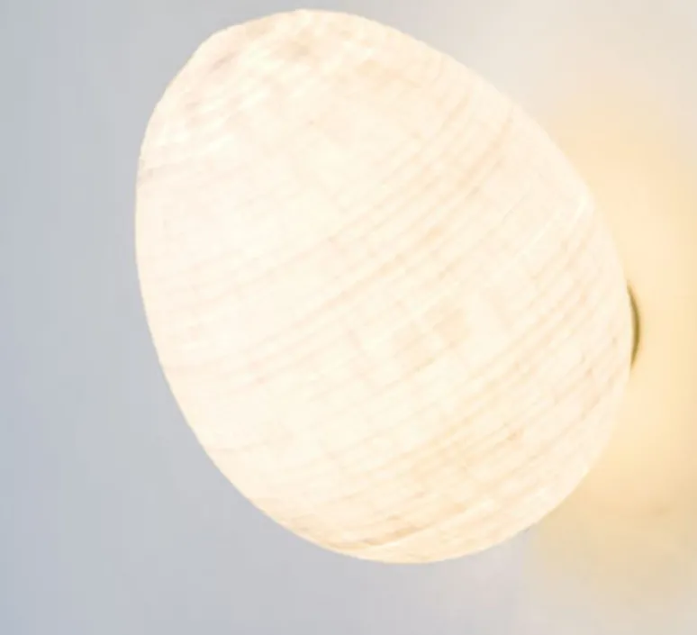 Applique*Celine Wright Applique murale, Tamago, , H31cm Ø22 cm - Celine-Wright blanc