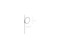 Applique*Celine Wright Applique murale, Tamago, , H31cm Ø22 cm - Celine-Wright blanc