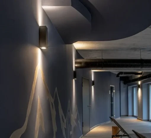 Applique*SLV Applique murale, Teo, , L7cm, H22.3cm - anthracite