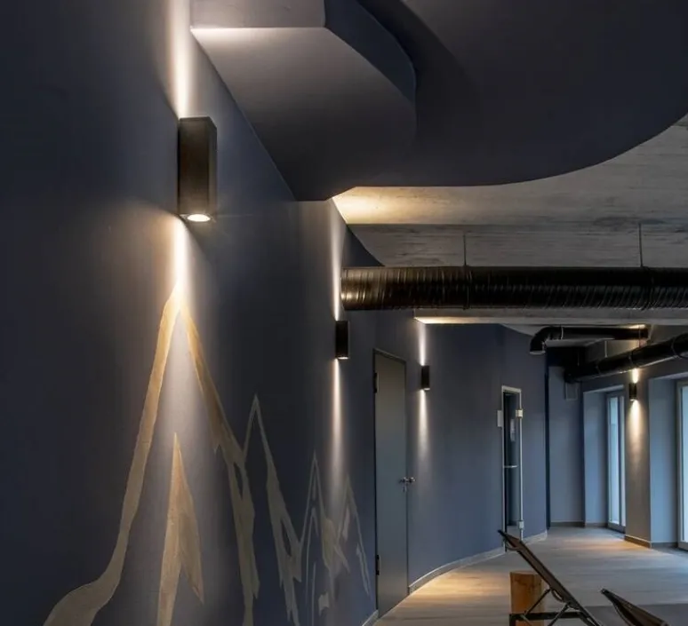 Applique*SLV Applique murale, Teo, , L7cm, H22.3cm - anthracite