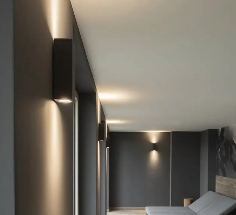 Applique*SLV Applique murale, Teo, , L7cm, H22.3cm - anthracite