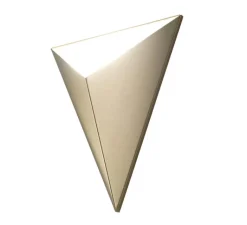 Applique*CVL Applique murale, Tetra, satiné, LED, L26cm, H31cm - laiton