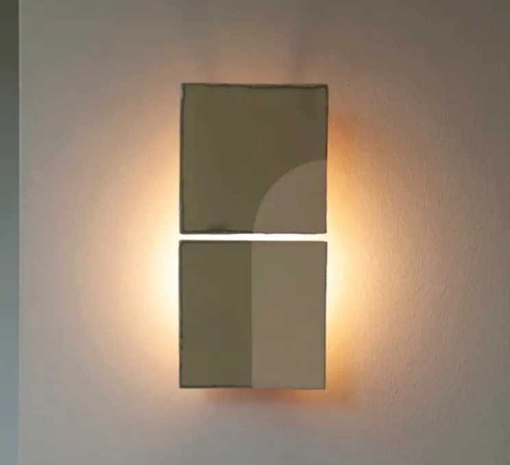 Applique murale, Tiles Door V, vert, blanc, L14cm, H29cm - Violaine D'Harcourt