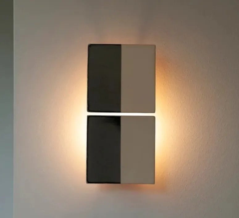 Applique*Violaine D'Harcourt Applique murale, Tiles Line G, , L14cm, H29cm - gris, blanc