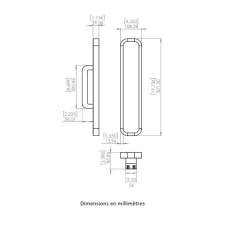 Applique*Entrelacs Applique murale, Toast 370, veines blanches, 2200k, 270lm, L37cm, H7cm - bronze patiné, albâtre