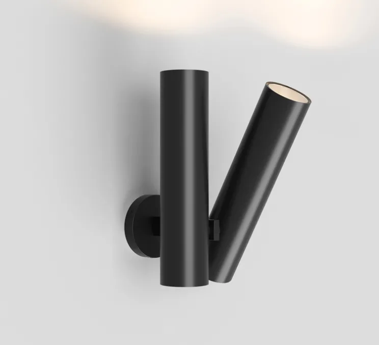 Applique murale, Tobu, noir, LED, dim, 2700K, 7100 lm, L21,3cm, H40cm - Rotaliana