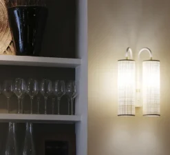 Applique murale, Tokyo double, blanc, L24cm, H39cm - Sarah Lavoine