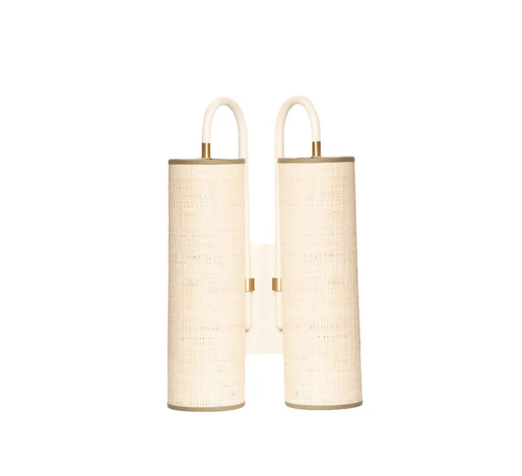 Applique murale, Tokyo double, blanc, L24cm, H39cm - Sarah Lavoine