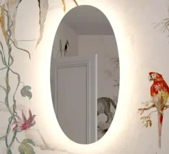 Applique*Rotaliana Applique murale, Totem & Tabù W1, , LED, 2700K, 2600 lm, L22cm, H44,5cm - Miroir