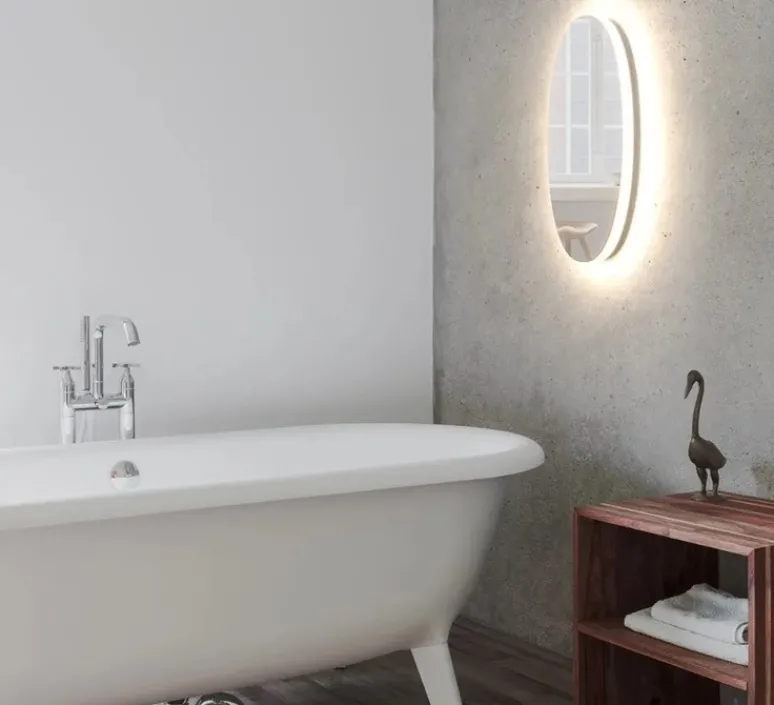 Applique*Rotaliana Applique murale, Totem & Tabù W1, , LED, 2700K, 2600 lm, L22cm, H44,5cm - Miroir