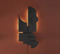 Applique murale, Totem, noir, LED, dim, 2700K, 945lm, L38,6cm, H81cm - Please Wait to be Seated