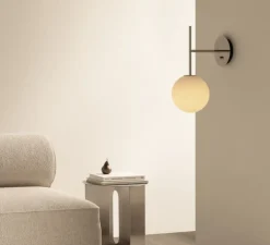 Applique murale, TR Bulb, Acier poli, L20cm, H45,5cm - Audo Copenhagen