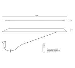 Applique murale, Tramonto 02, blanc, LED, dim, K, 2500 lm, L6cm, H115cm - Valerie_Objects