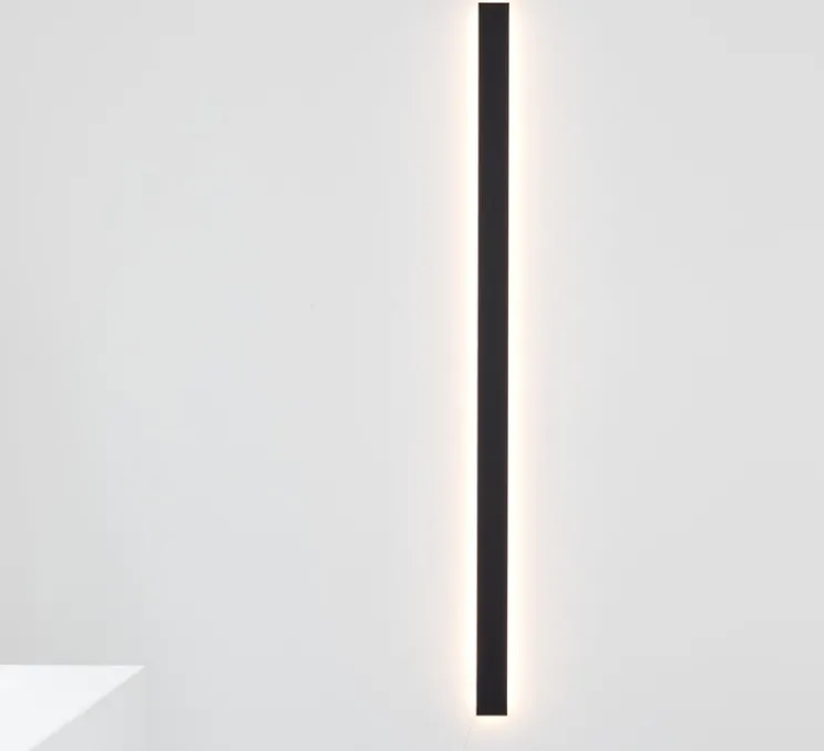 Applique murale, Tramonto 03, noir, LED, dim, K, 2500 lm, L7cm, H159,5cm - Valerie_Objects