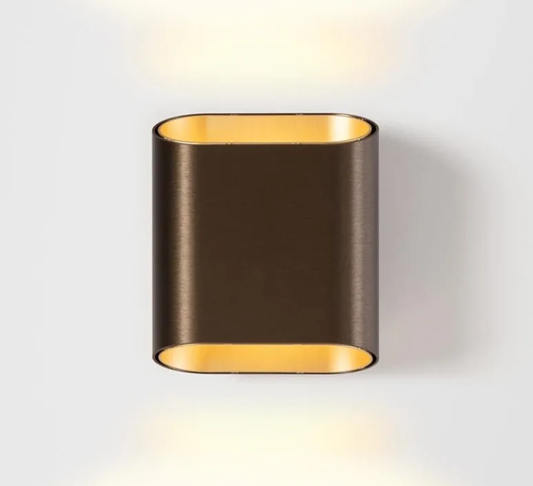 Applique*Modular Applique murale, Trapz, , LED, dim, 2700k, 900 lm, L15,2cm, H18cm - bronze (intérieur or)