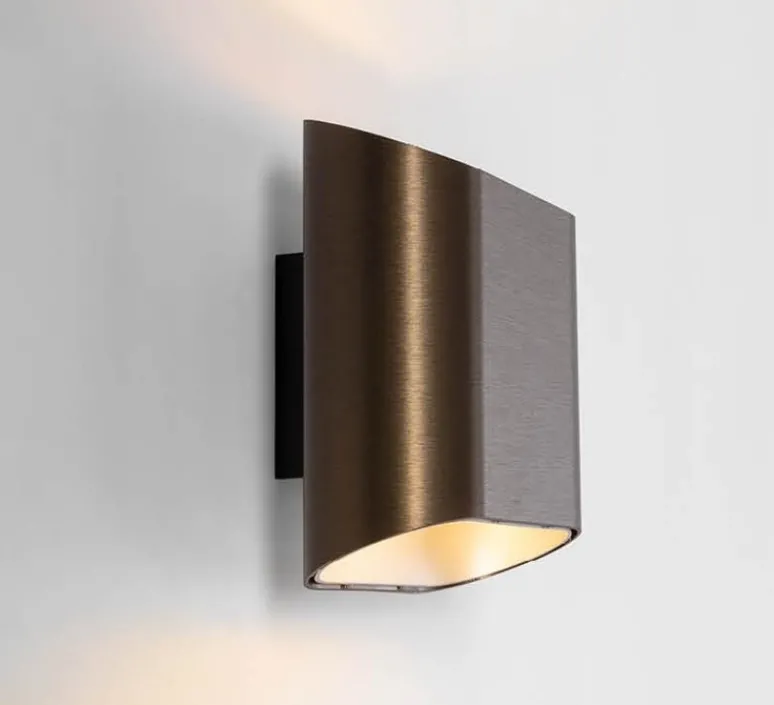 Applique*Modular Applique murale, Trapz, , LED, dim, 2700k, 900 lm, L15,2cm, H18cm - bronze (intérieur or)