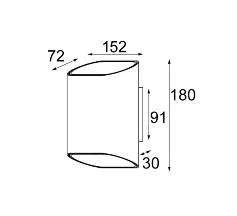Applique*Modular Applique murale, Trapz, , LED, dim, 2700k, 900 lm, L15,2cm, H18cm - bronze (intérieur or)