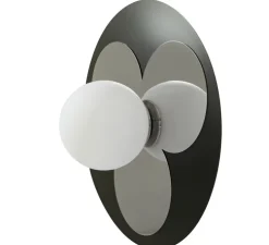 Applique murale, Trèfle, argent, Ø40cm, H17cm - Magic Circus