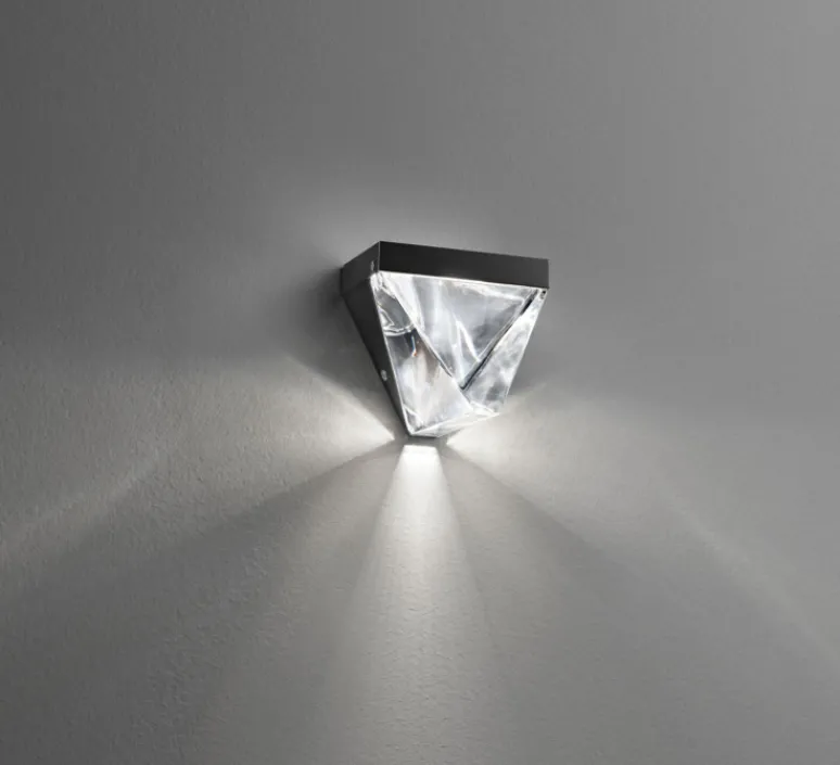 Applique*Fabbian Applique murale, Tripla F41, , LED, Ø9,8cm, H9,3cm - anthracite