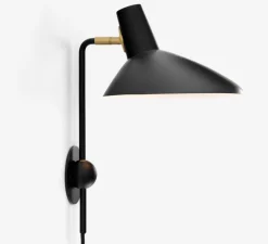 Applique murale, Tripod HM12, noir mat, L21,6cm, H35,2cm - Andtradition