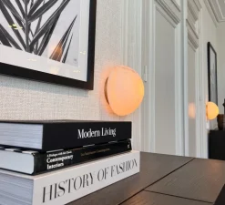 Applique murale, Triton, Albâtre, laiton, Ø24cm, H15,5cm - Eichholtz