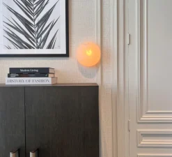 Applique murale, Triton, Albâtre, laiton, Ø24cm, H15,5cm - Eichholtz