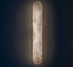 Applique*Contain Applique murale, Tub 45 Wide, , LED, 2700K, 235lm, L7cm, H45cm - Albâtre