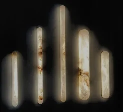 Applique*Contain Applique murale, Tub 45 Wide, , LED, 2700K, 235lm, L7cm, H45cm - Albâtre