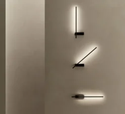 Applique*LEDS C4 Applique murale, Tubs, , LED, 3000k, 428 lm, L5,2cm, H60cm - noir