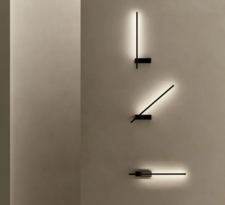 Applique*LEDS C4 Applique murale, Tubs, , LED, 3000k, 428 lm, L5,2cm, H60cm - noir