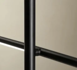 Applique*LEDS C4 Applique murale, Tubs, , LED, 3000k, 428 lm, L5,2cm, H60cm - noir