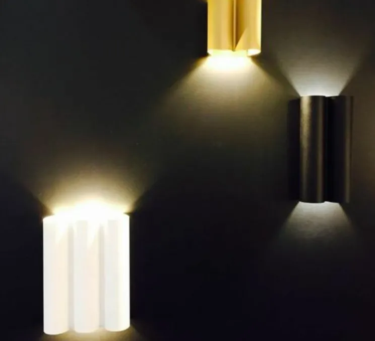 Applique murale, Twerkit Double, dimmable, noir, LED, 2700 K, 2x550 lm, Ø11cm, H22cm - Dark