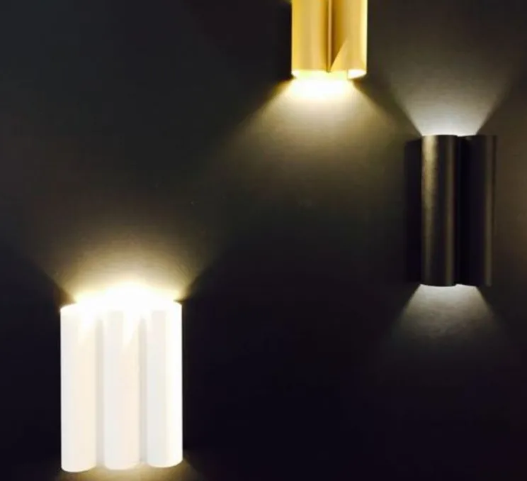 Applique murale, Twerkit Triple, laiton, LED, 2700 K, 2x550 lm, Ø17cm, H22cm - Dark