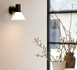 Applique*Anglepoise Applique murale, Type 80 glass W4, blanc & noir, Ø15cm, H16cm - blanc & noir