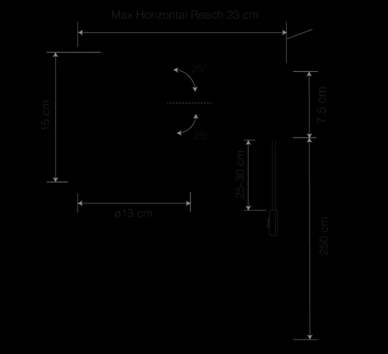 Applique*Anglepoise Applique murale, Type 75 mini Margaret Howell Edition, avec câble, , Ø13cm, H15cm - Ocre
