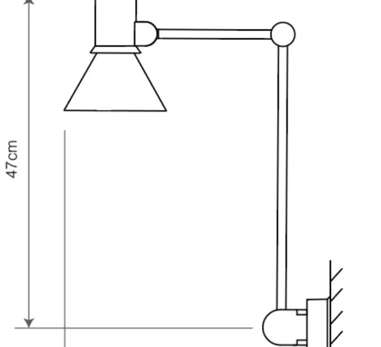 Applique*Anglepoise Applique murale, Type 80 W3, , Ø14,5cm, H53cm - brume grise