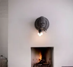 Applique murale, Ugo Rilla, Gris foncé, Ø41,5cm, H41,5cm - KARMAN