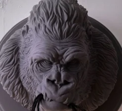 Applique murale, Ugo Rilla, Gris foncé, Ø41,5cm, H41,5cm - KARMAN