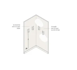 Applique*Owen Applique murale, U1-L, , L9cm, H20cm - rouge brique