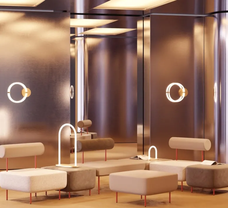 Applique*Petite Friture Applique murale, Unseen, applique O, LED, dim, 2700K, 660 lm, Ø34,4cm, H7cm -