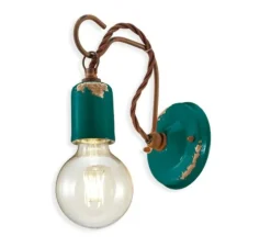 Applique murale, Urban C665, vert vintage, L5,5cm, H20cm - Ferroluce