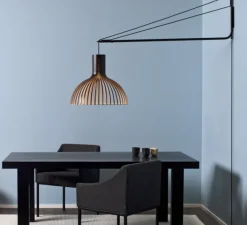 Applique*Secto Design Applique murale, Varsi, , Victo , Ø56cm, L130 à 170cm - noir