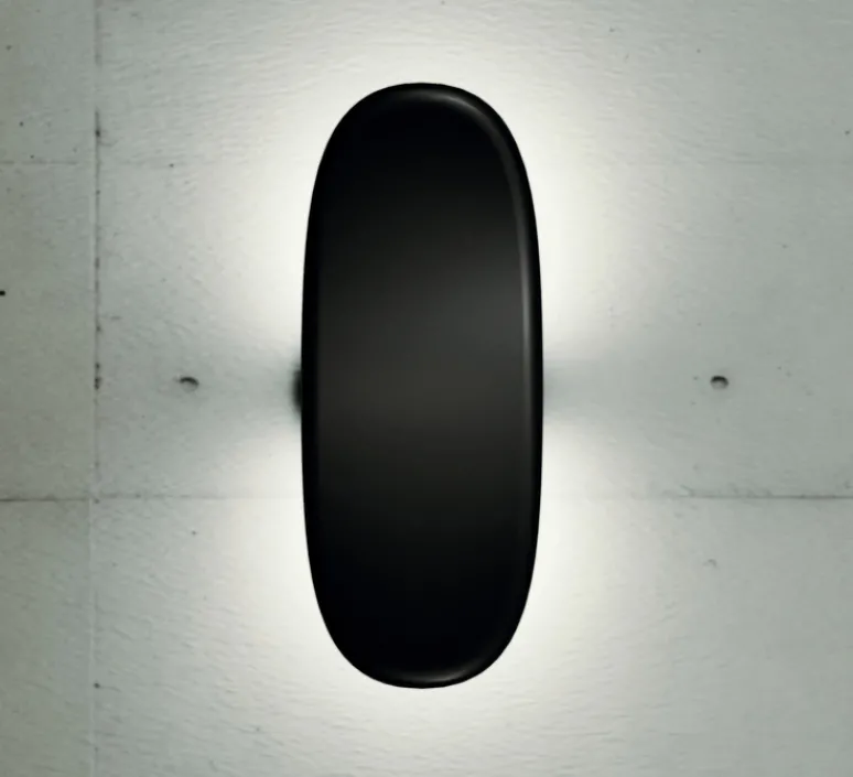 Applique*Penta Applique murale, Vela, , LED, dim, 2700K, 1500 lm, L17,5cm, H40,5cm - noir